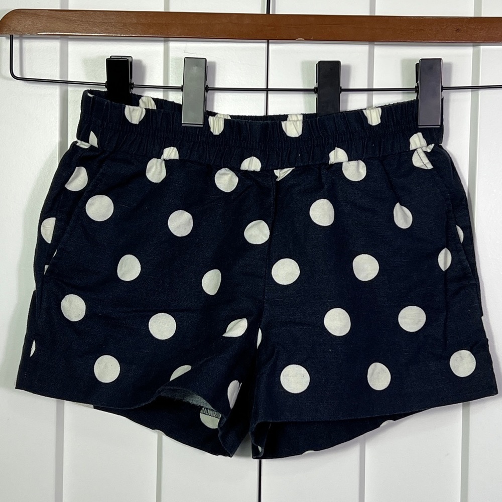 J Crew Linen Pull On Shorts SZ 0